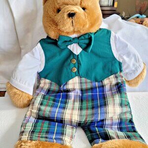 Avon Teddy Bear 18" Hot Water Bottle Cozy Cuddly Bed Warmer Vtg Christmas Ex Con